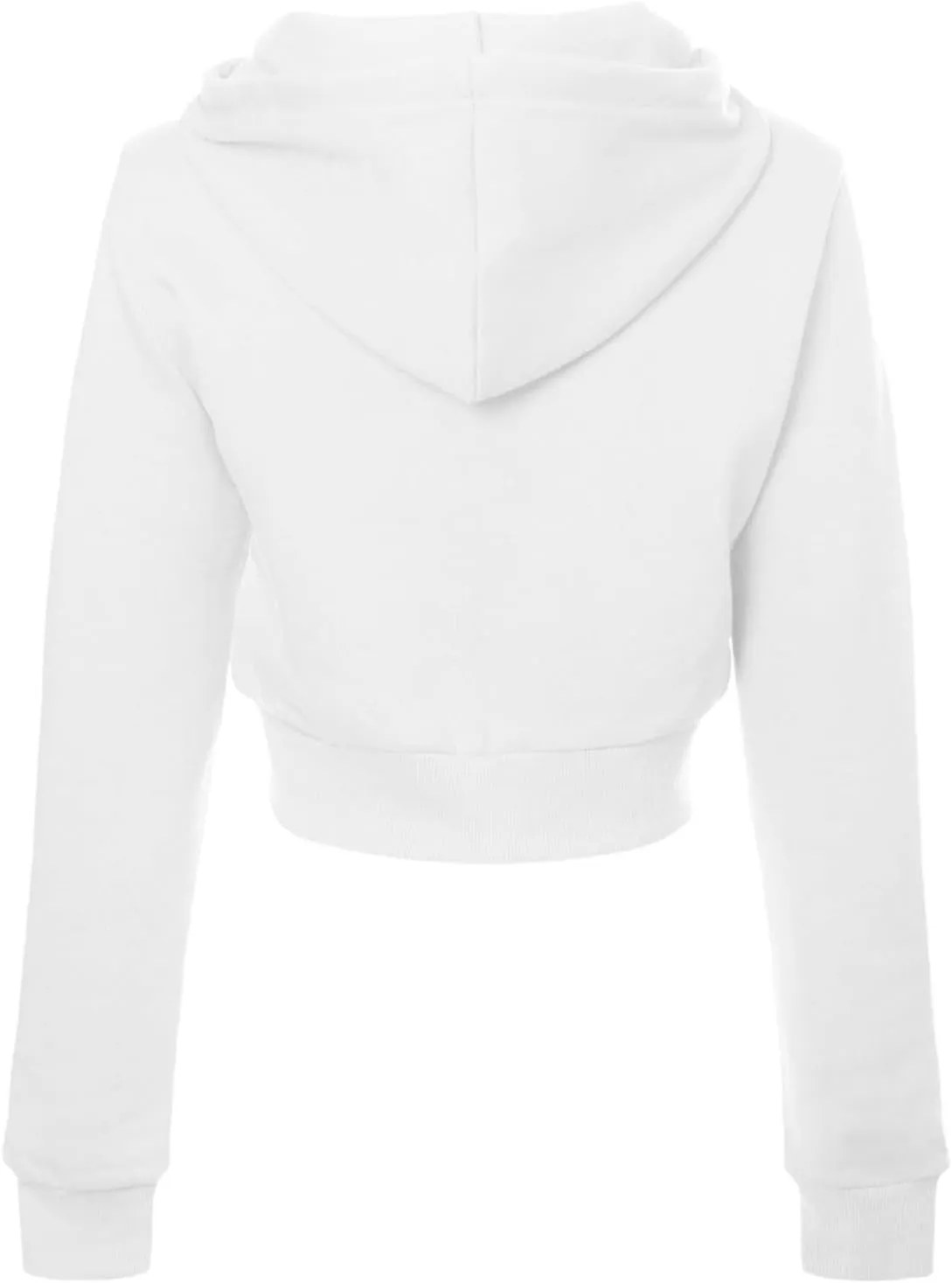 Women's Solid Fleece Long Sleeve Zip Up Crop Hoodie Jacket 2024 Fall Trendy Cropped Hoodie Sweatshirts Preppy Clothes