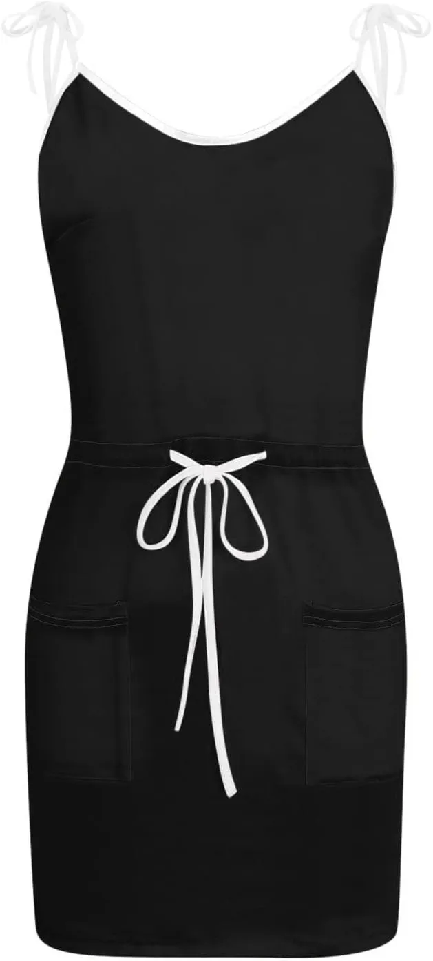 Womens Summer Mini Dresses Hawaiian Palm Tree Print Striped Spaghetti Straps Going Out Dresses Cocktail Party Sundress