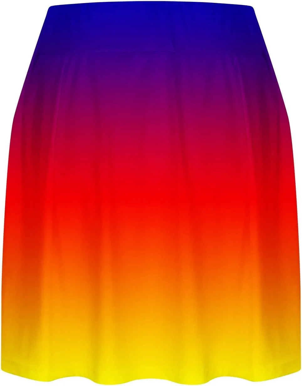 Womens Summer Tennis Skirt High Waisted Athletic Golf Skorts Boho Floral Shorts Running Workout Pickleball Clothes
