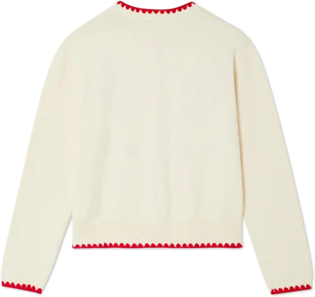 Women's Tomato Embroidered Cardigan Button Down Long Sleeve Crew Neck Knit Sweater Y2K Vintage Sweater Top