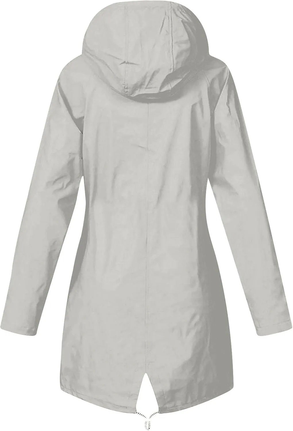 Women's Waterproof Rain Jacket Long Sleeve Lightweight Hooded Jackets Raincoat for Hiking Travel Outdoor Windbreaker