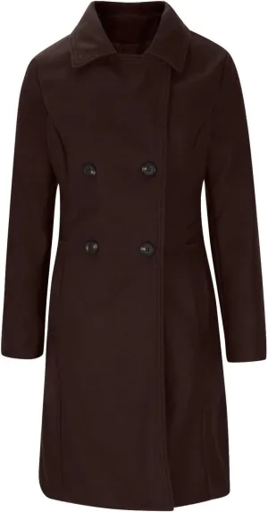 Womens Winter Pea Coats 2024 Casual Mid Long Length Trench Coat Notch Lapel Double Breasted Wool Coat Overcoats