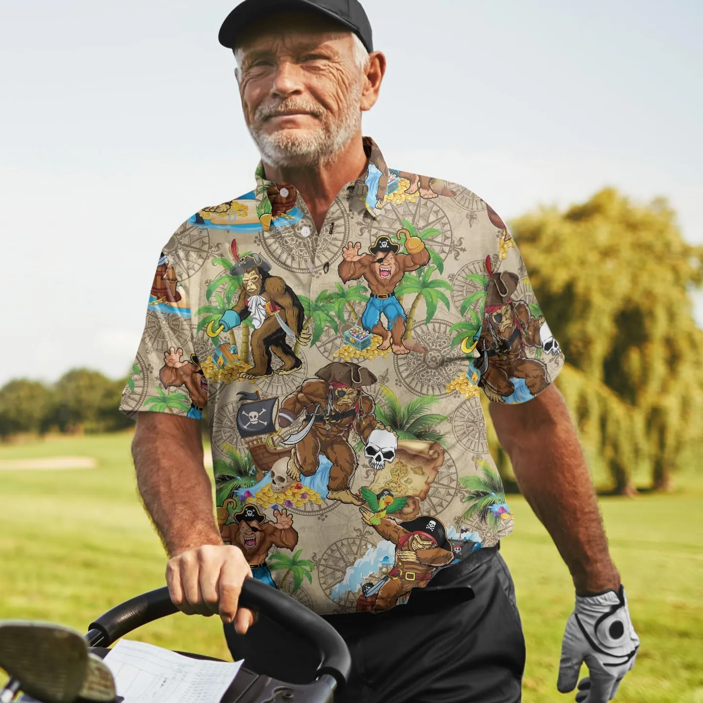 World's Okayest Golfer Funny Personalized Crazy Golf Shirts for Men, Men's Golf Shirts Short Sleeve, Lightweight Golf Polos