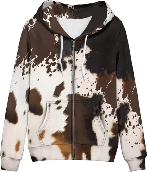 YEXIATODO Women's Zip Up Hoodies Long Sleeve Hooded Sweatshirt Jacket