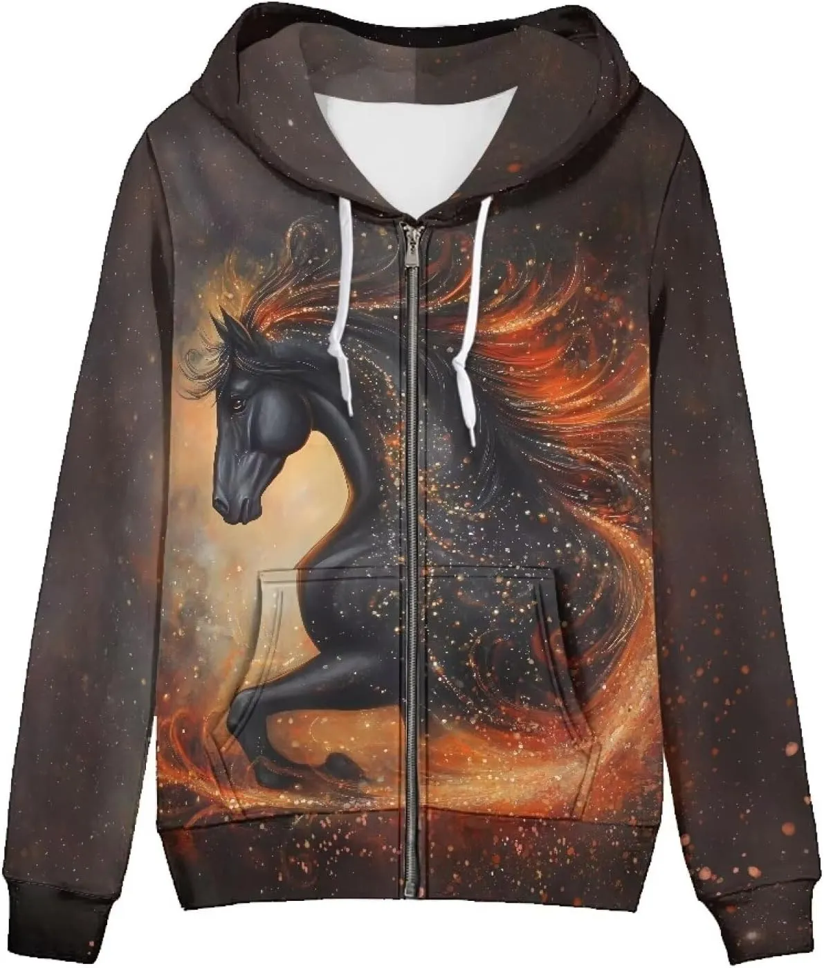 YEXIATODO Women's Zip Up Hoodies Long Sleeve Hooded Sweatshirt Jacket