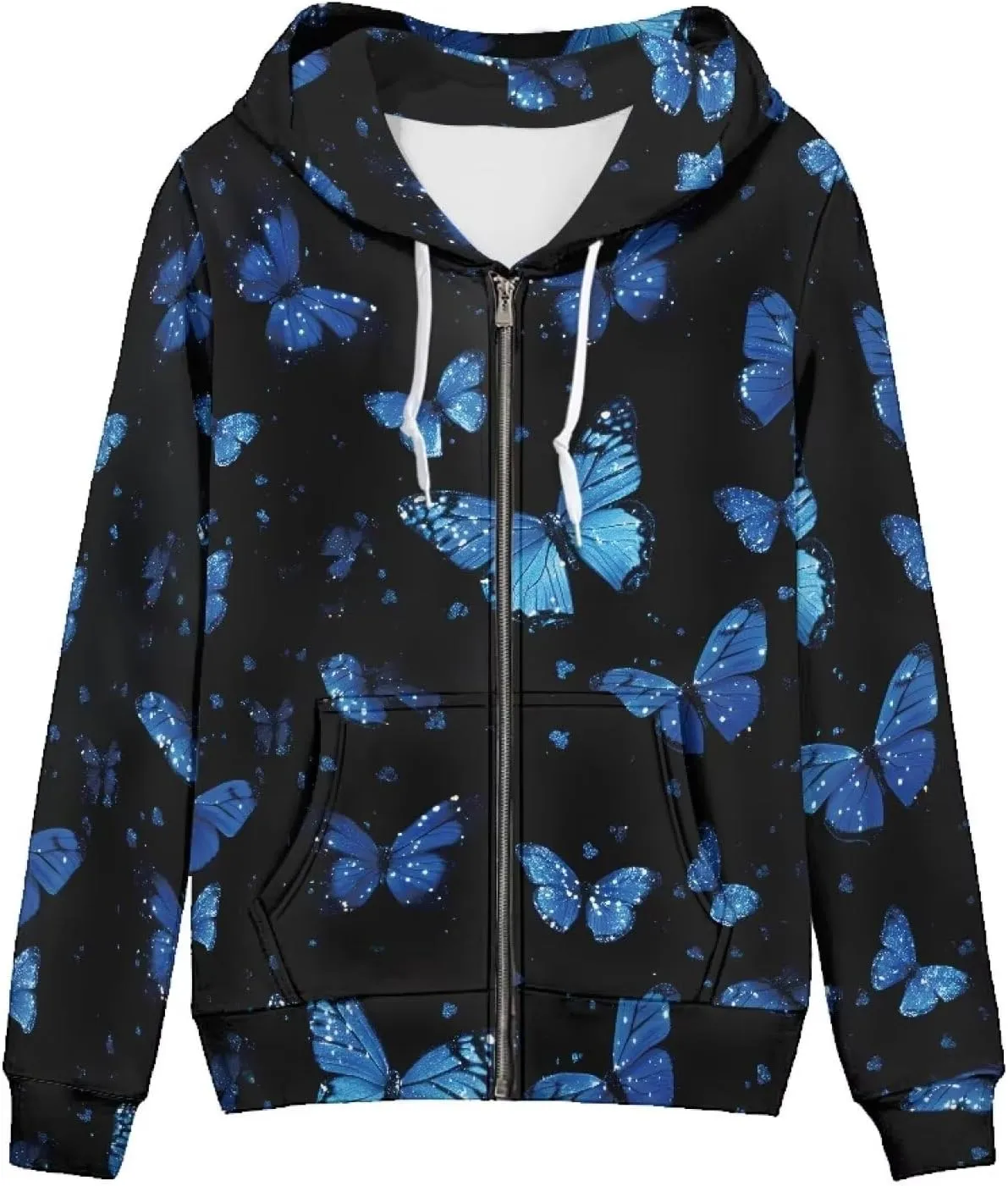 YEXIATODO Women's Zip Up Hoodies Long Sleeve Hooded Sweatshirt Jacket