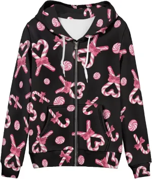 YEXIATODO Women's Zip Up Hoodies Long Sleeve Hooded Sweatshirt Jacket