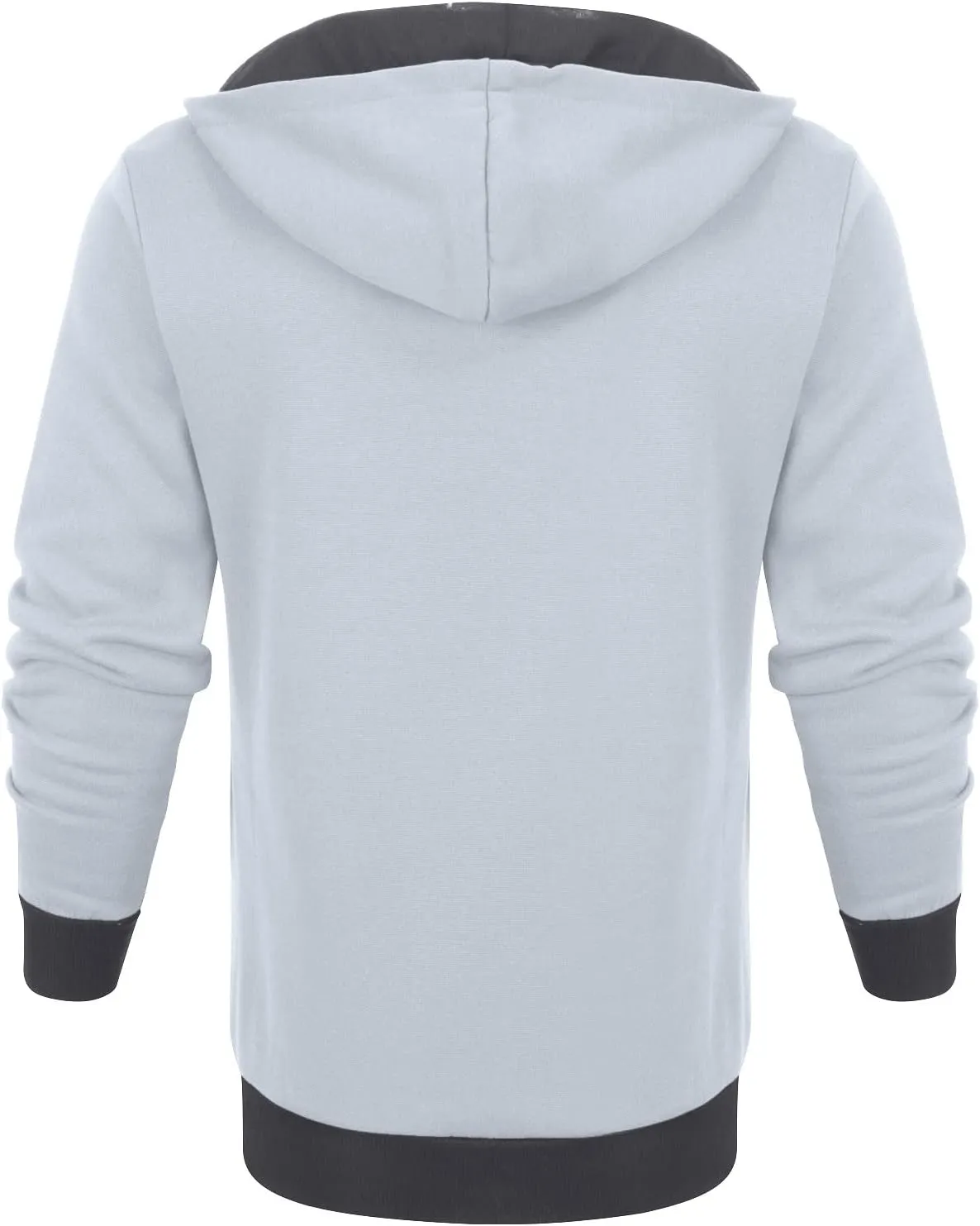 Ymosrh Mens Coats Winter Men's Casual Camouflage Sports Sweatshirt Long Sleeve Zipper Hooded Jacket Coat