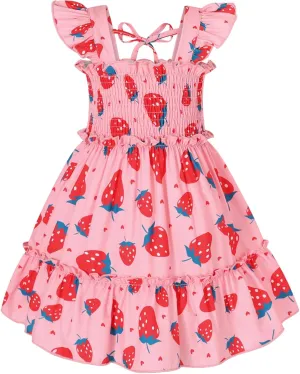 YOUNGER TREE Toddler Girl Dress Kids Sleeveless Ruffle Dresses for Girls Summer Outfits Beach Sundress