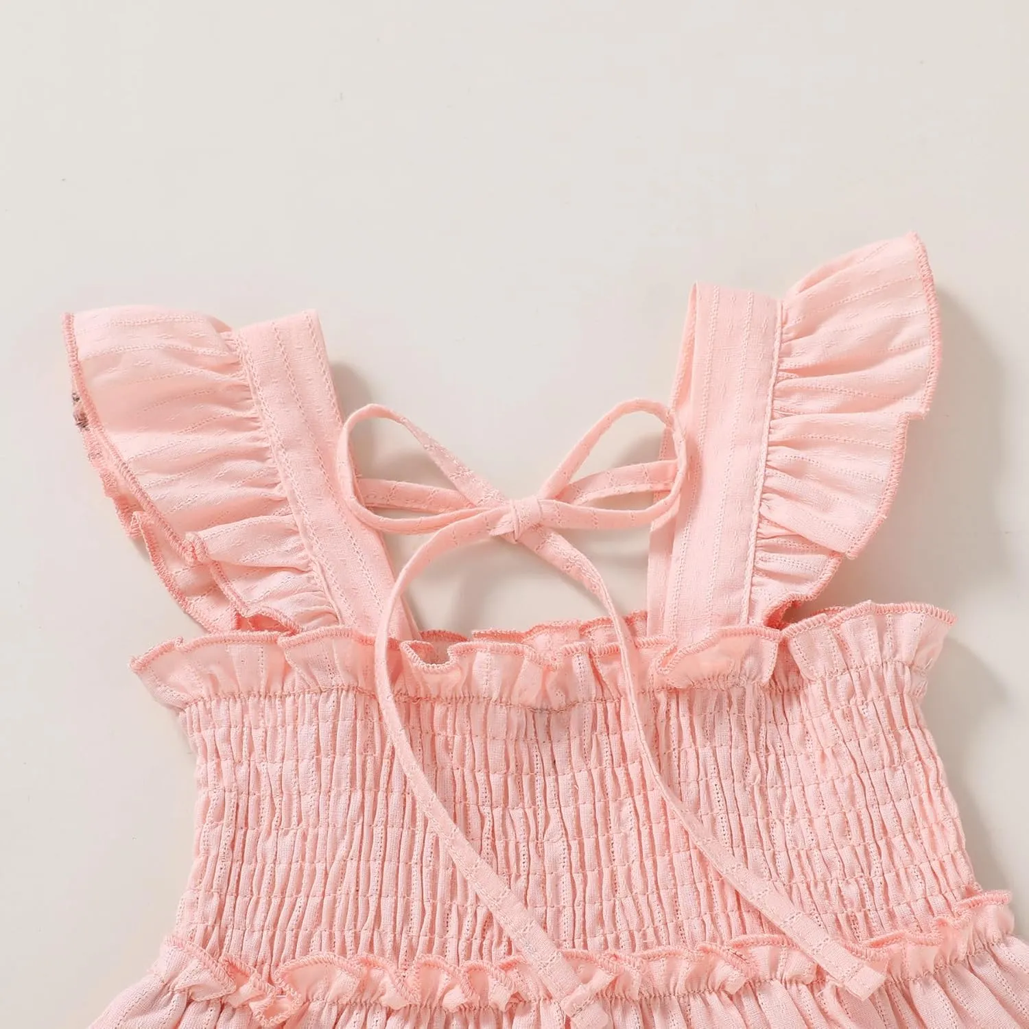 YOUNGER TREE Toddler Girl Dress Kids Sleeveless Ruffle Dresses for Girls Summer Outfits Beach Sundress
