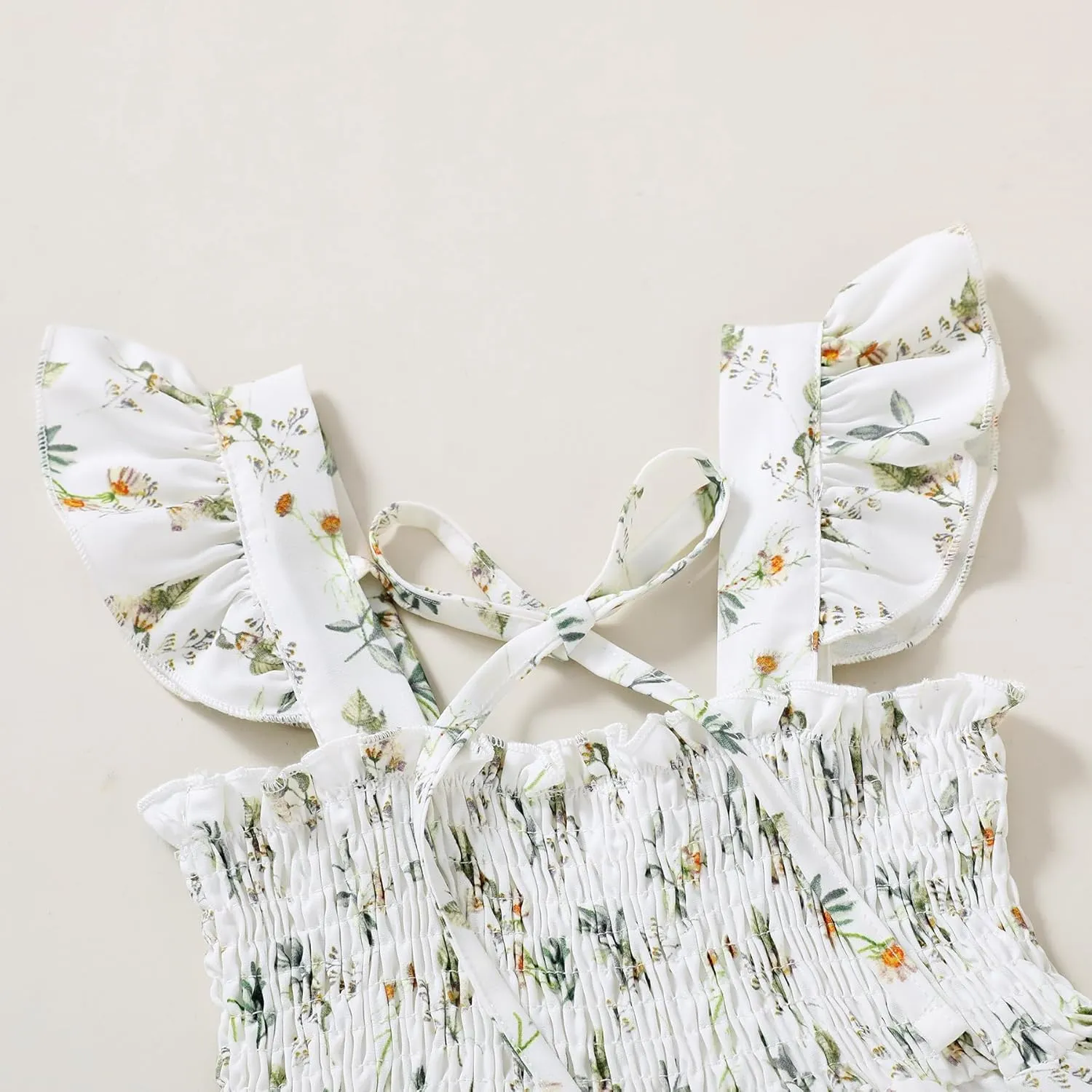 YOUNGER TREE Toddler Girl Dress Kids Sleeveless Ruffle Dresses for Girls Summer Outfits Beach Sundress