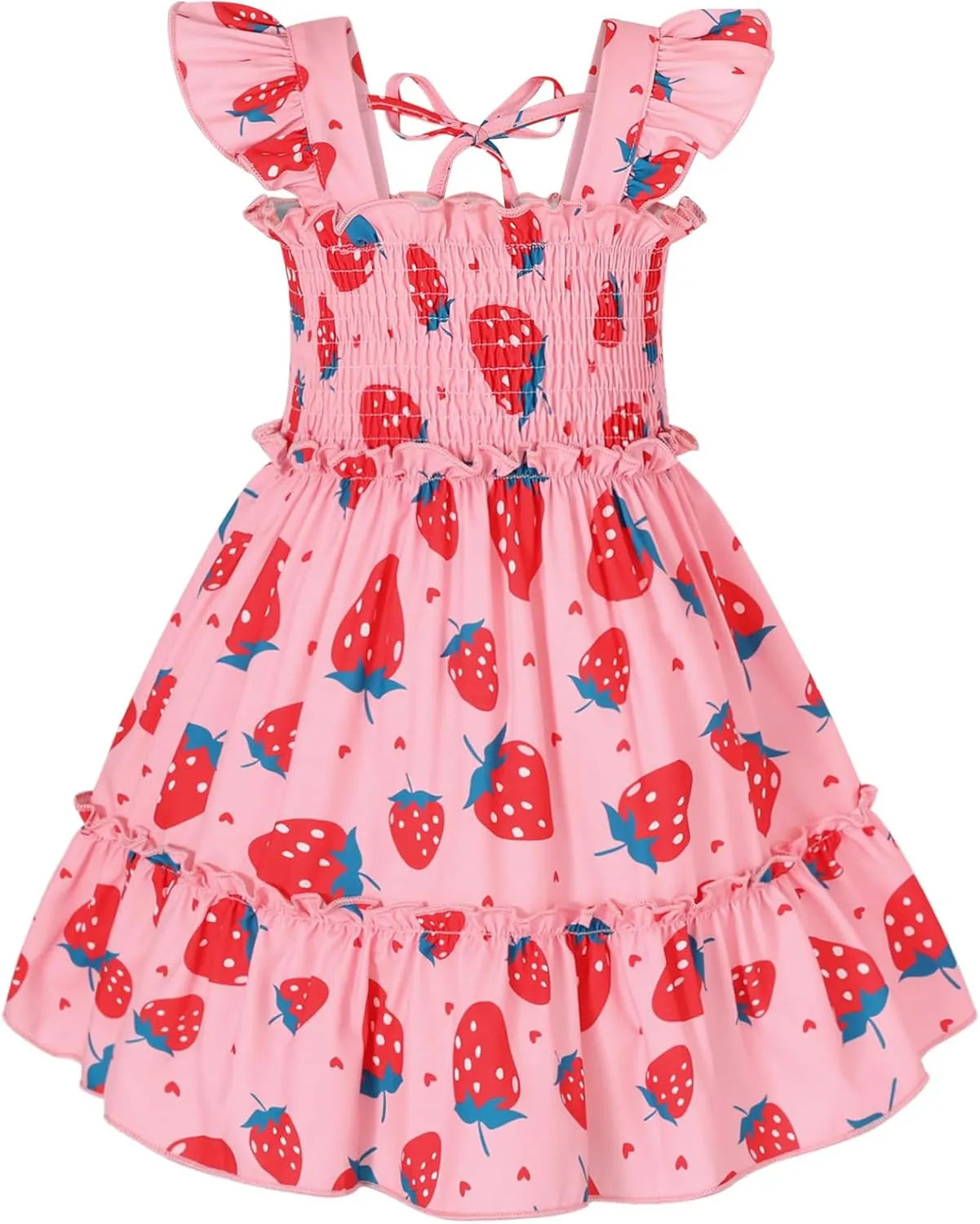 YOUNGER TREE Toddler Girl Dress Kids Sleeveless Ruffle Dresses for Girls Summer Outfits Beach Sundress