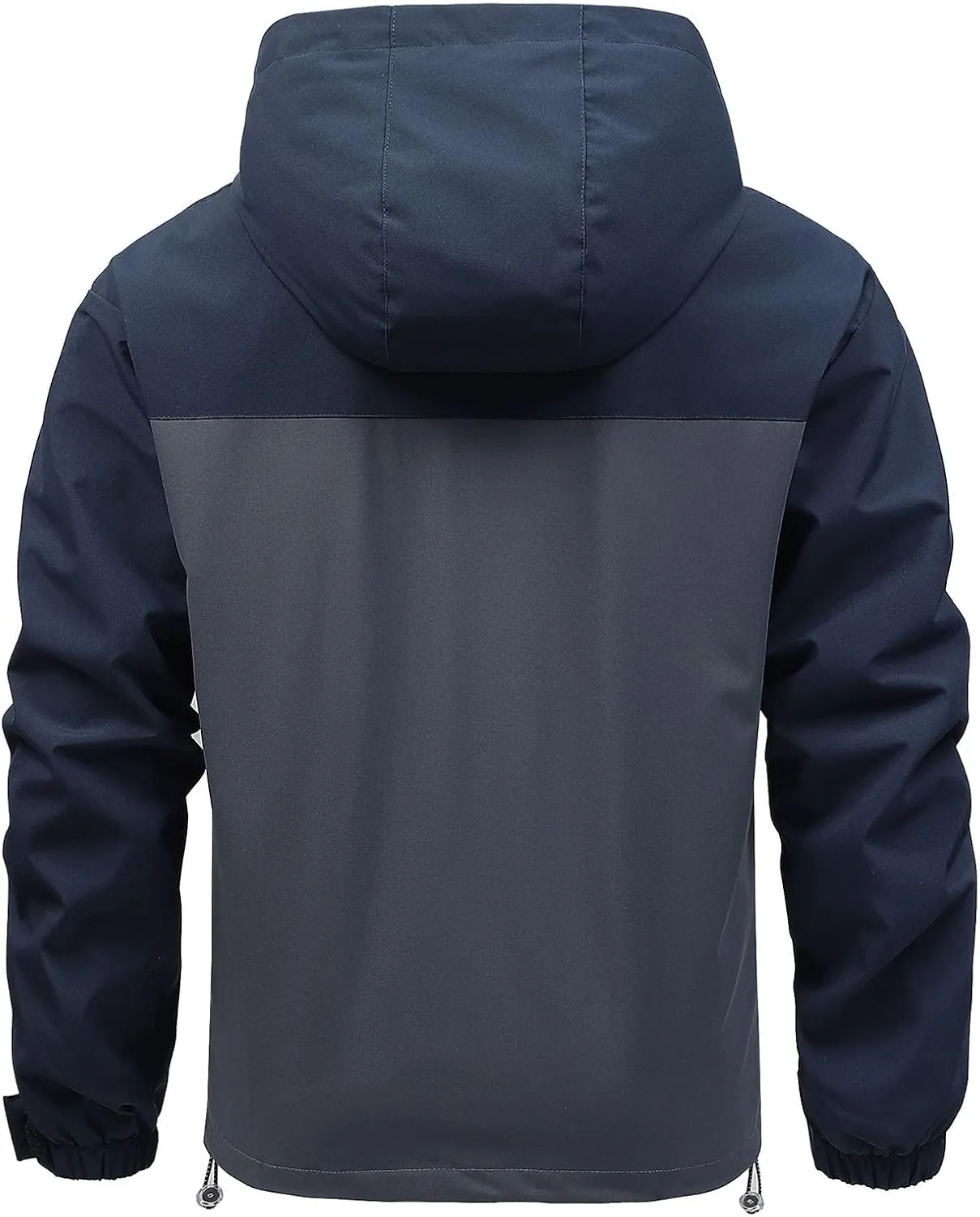 Zeiyignr Men's Outdoor Sports Hooded Windproof Jacket Waterproof Rain Coat Lightweight Hoodies Windbreaker Running Coats