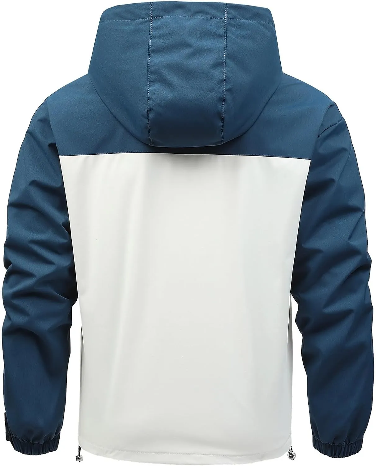 Zeiyignr Men's Outdoor Sports Hooded Windproof Jacket Waterproof Rain Coat Lightweight Hoodies Windbreaker Running Coats