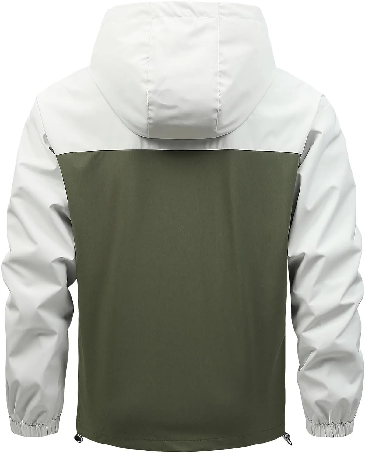 Zeiyignr Men's Outdoor Sports Hooded Windproof Jacket Waterproof Rain Coat Lightweight Hoodies Windbreaker Running Coats