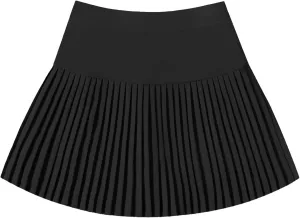 ZUNW Toddler Girl's High Waist Pleated Skirt A-line Tennis Skirts with Shorts for Kids 3 Years - 8 Years Black